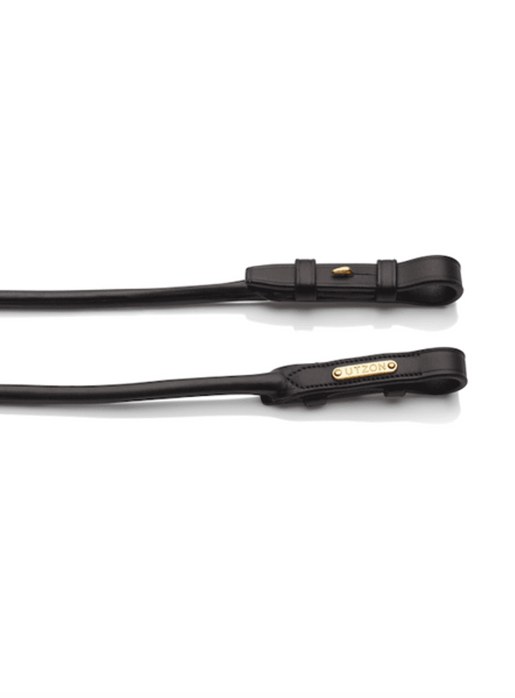 Utzon Rolled Reins w/Web Black/Brown