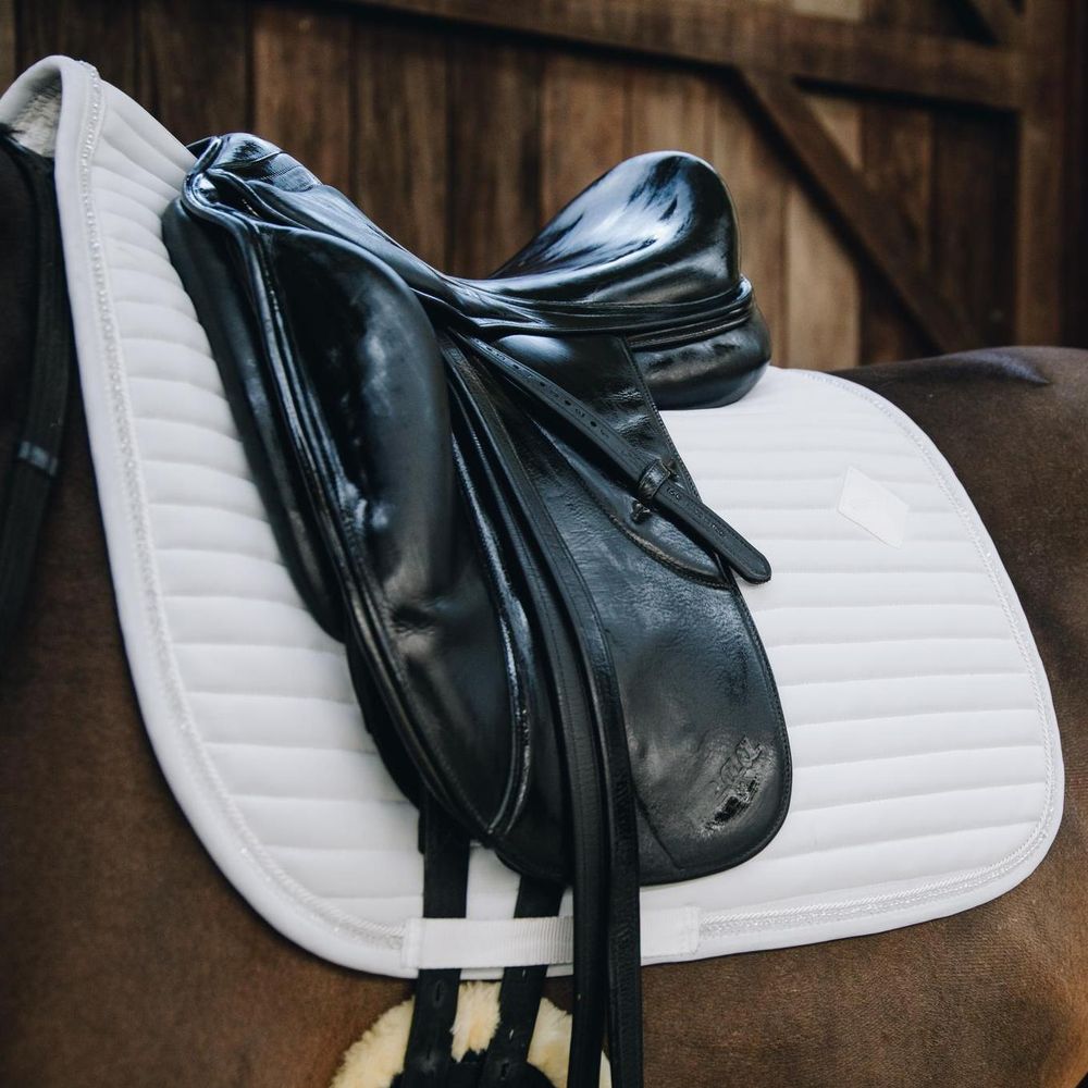 Kentucky Saddle Pad Pearls DR White