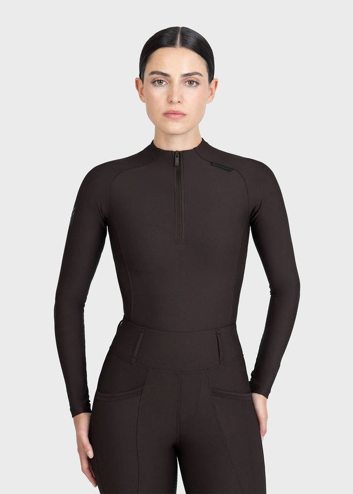 Maximilian Origin Long Sleeve Base Layer Espresso 