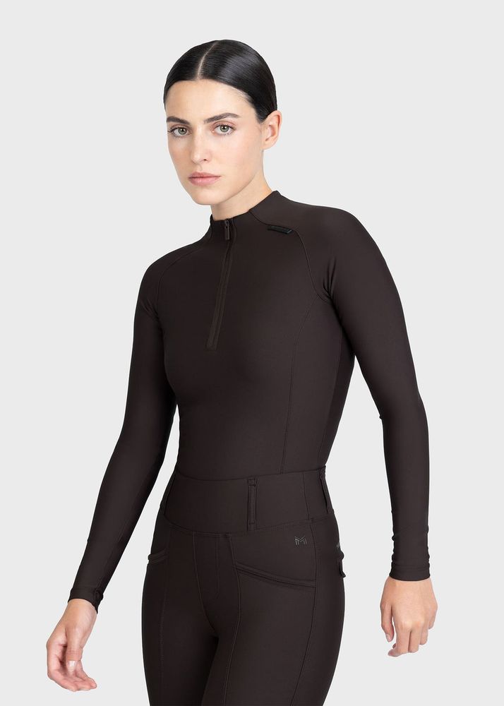 Maximilian Origin Long Sleeve Base Layer Espresso 