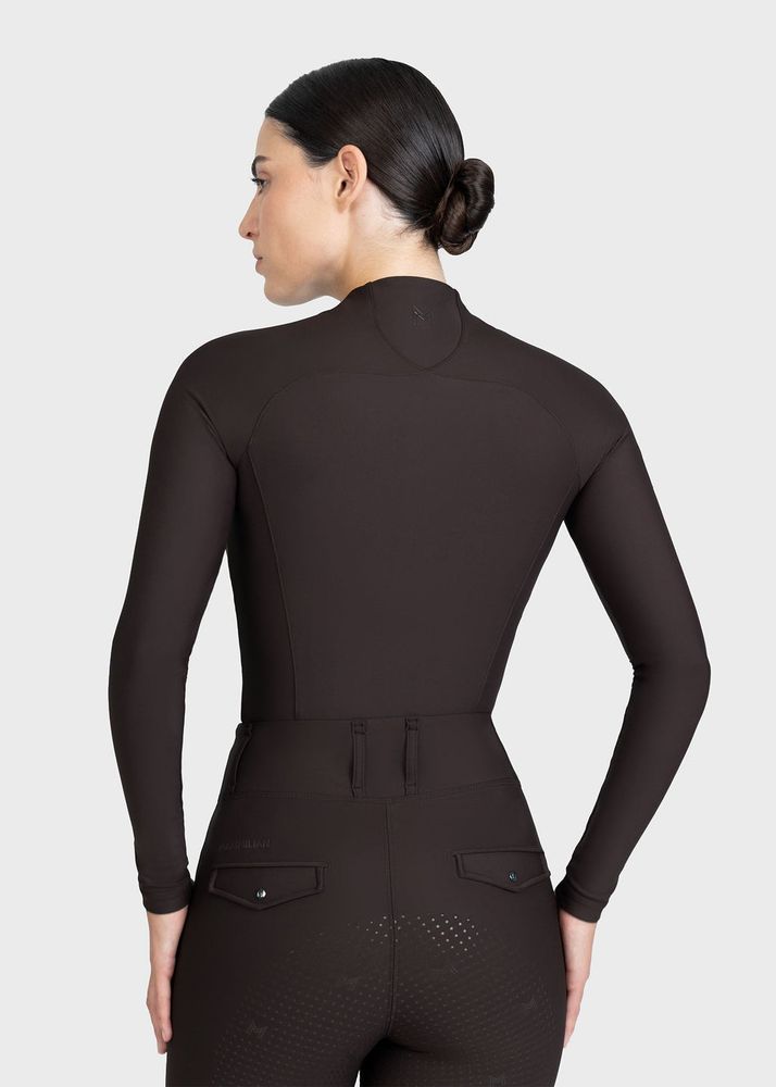 Maximilian Origin Long Sleeve Base Layer Espresso 